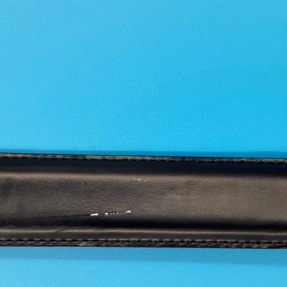 Coach Men's Leather Belt, Gold‎ tone Buckle